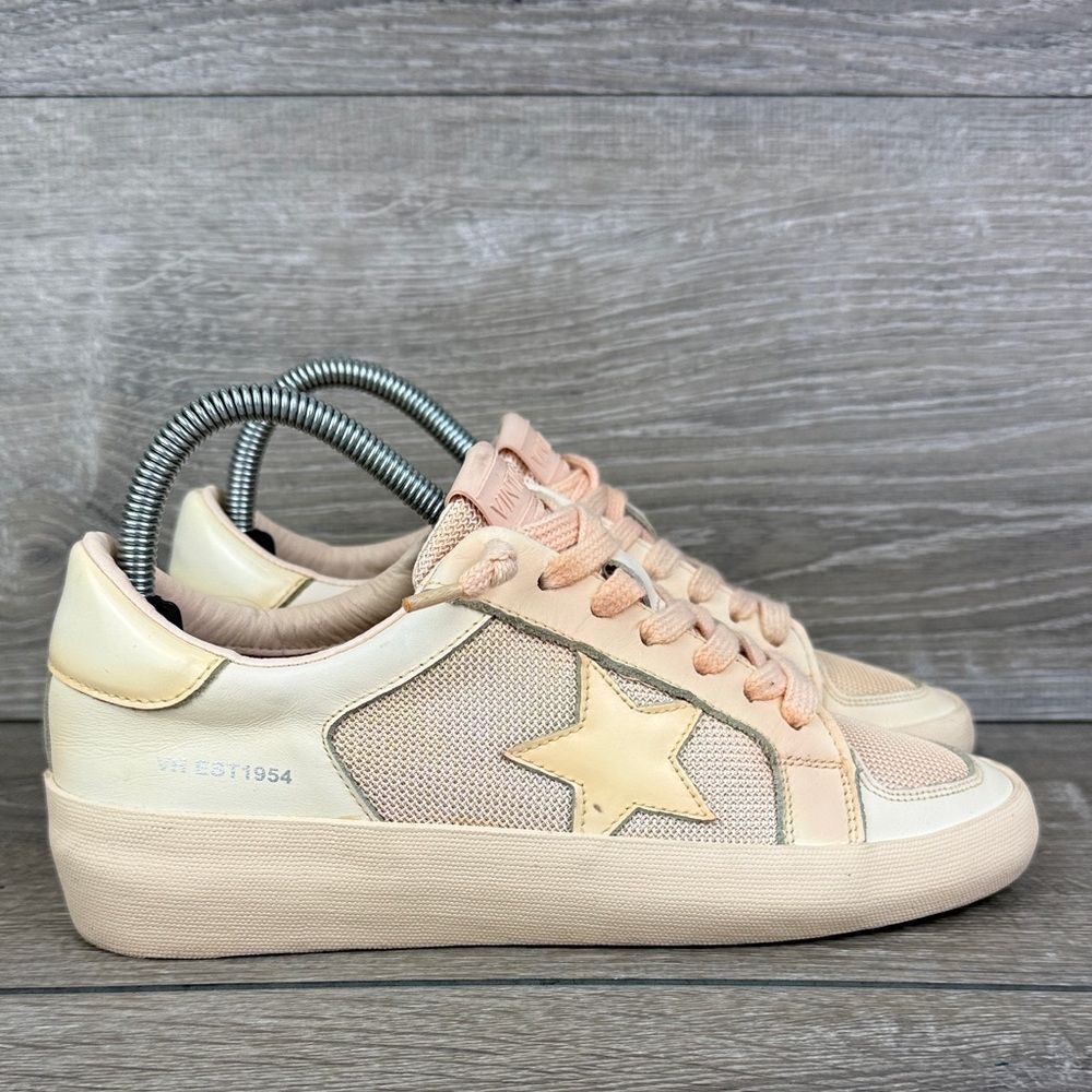 Vintage Havana Extra Women’s Sz 7 Beige Pink Tint Low Top Lace Up Sneakers
